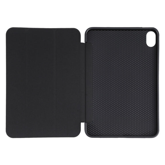 For iPad mini 2024 / mini 6 GEBEI Shockproof Horizontal Flip Tablet Case with Three-folding Holder(Black)