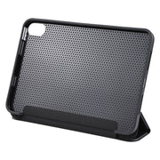 For iPad mini 2024 / mini 6 GEBEI Shockproof Horizontal Flip Tablet Case with Three-folding Holder(Black)
