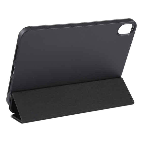 For iPad mini 2024 / mini 6 GEBEI Shockproof Horizontal Flip Tablet Case with Three-folding Holder(Black)