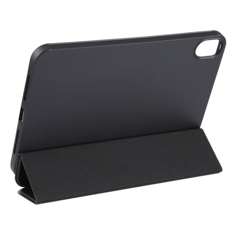 For iPad mini 2024 / mini 6 GEBEI Shockproof Horizontal Flip Tablet Case with Three-folding Holder(Black)