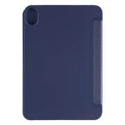 For iPad mini 2024 / mini 6 GEBEI Shockproof Horizontal Flip Tablet Case with Three-folding Holder(Royal Blue)