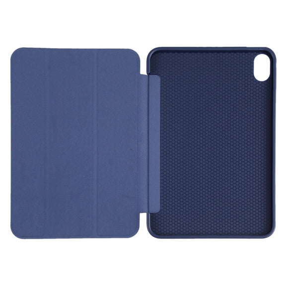 For iPad mini 2024 / mini 6 GEBEI Shockproof Horizontal Flip Tablet Case with Three-folding Holder(Royal Blue)