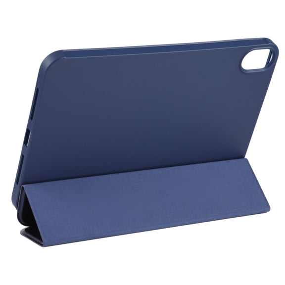 For iPad mini 2024 / mini 6 GEBEI Shockproof Horizontal Flip Tablet Case with Three-folding Holder(Royal Blue)