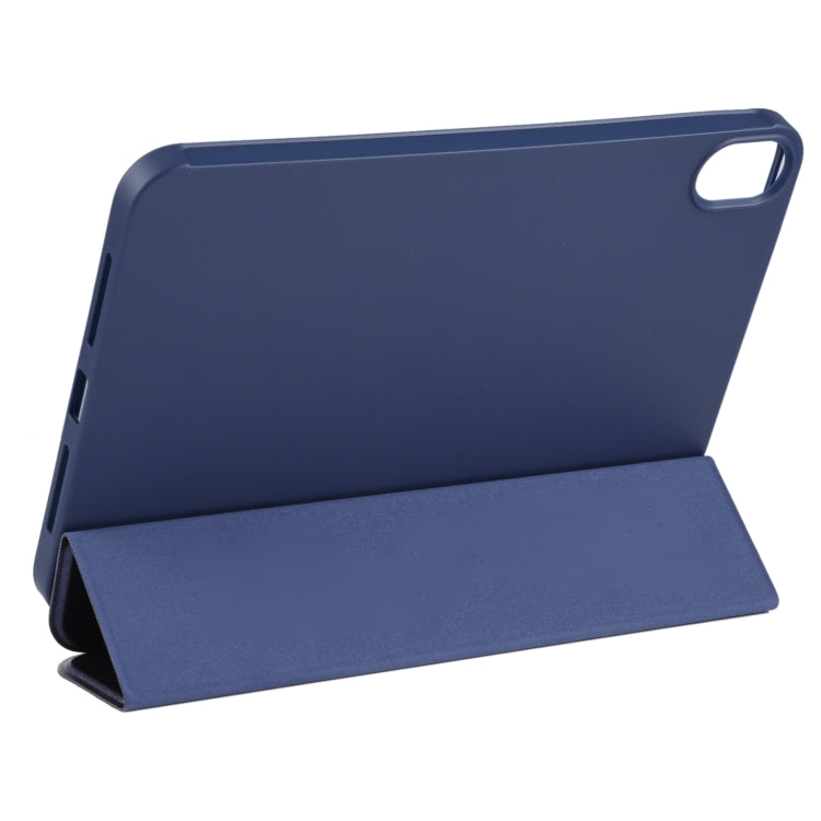 For iPad mini 2024 / mini 6 GEBEI Shockproof Horizontal Flip Tablet Case with Three-folding Holder(Royal Blue)