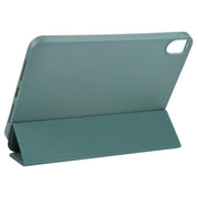 For iPad mini 2024 / mini 6 GEBEI Shockproof Horizontal Flip Tablet Case with Three-folding Holder(Pine Needle Green)