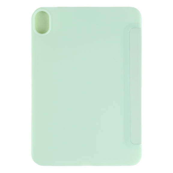 For iPad mini 2024 / mini 6 GEBEI Shockproof Horizontal Flip Tablet Case with Three-folding Holder(Mint Green)