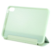 For iPad mini 2024 / mini 6 GEBEI Shockproof Horizontal Flip Tablet Case with Three-folding Holder(Mint Green)