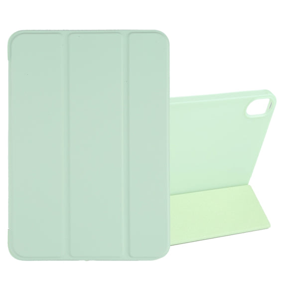 For iPad mini 2024 / mini 6 GEBEI Shockproof Horizontal Flip Tablet Case with Three-folding Holder(Mint Green)