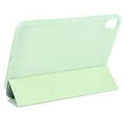 For iPad mini 2024 / mini 6 GEBEI Shockproof Horizontal Flip Tablet Case with Three-folding Holder(Mint Green)
