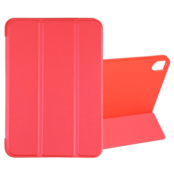 For iPad mini 2024 / mini 6 GEBEI Shockproof Horizontal Flip Tablet Case with Three-folding Holder(Red)