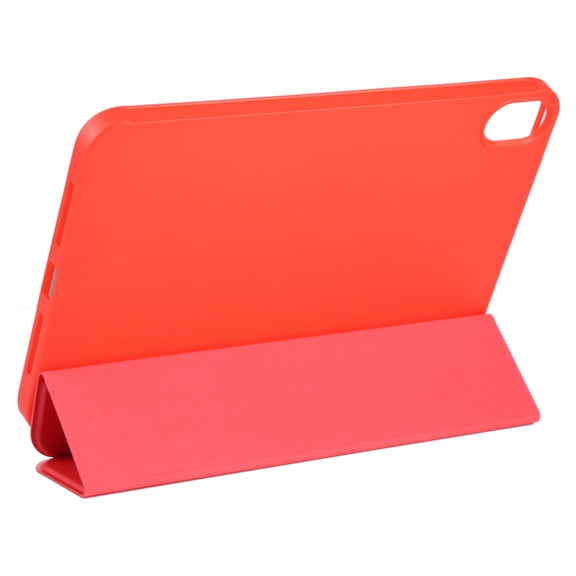 For iPad mini 2024 / mini 6 GEBEI Shockproof Horizontal Flip Tablet Case with Three-folding Holder(Red)