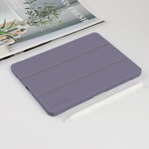 For iPad mini 6 / mini 2024 Mutural Pinyue Series Horizontal Flip Tablet Case with Holder & Pen Slot & Sleep / Wake-up Function(Purple)