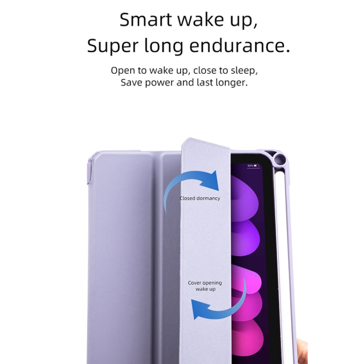 For iPad mini 6 / mini 2024 Mutural Pinyue Series Horizontal Flip Tablet Case with Holder & Pen Slot & Sleep / Wake-up Function(Mint Green) - free shipping - PMC TechLife - Order now!