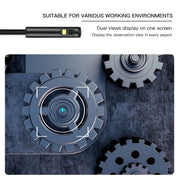 AN100 3 in 1 IP68 Water-resistant USB-C / Type-C + Micro USB + USB Dual Cameras Industrial Digital Endoscope with 9 LEDs, Support Android System, Lens Diameter: 5.5mm, Length:1m Soft Cable