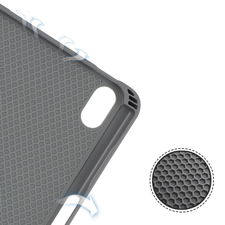 For iPad mini 6 / mini 2024 Mutural YASHI Series Cloth Pattern Texture Horizontal Flip Tablet Case(Black)
