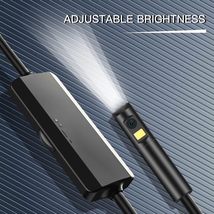 AN100 3 in 1 IP68 Water-resistant USB-C / Type-C + Micro USB + USB Dual Cameras Industrial Digital Endoscope with 9 LEDs, Support Android System, Lens Diameter: 8mm, Length:1m Soft Cable