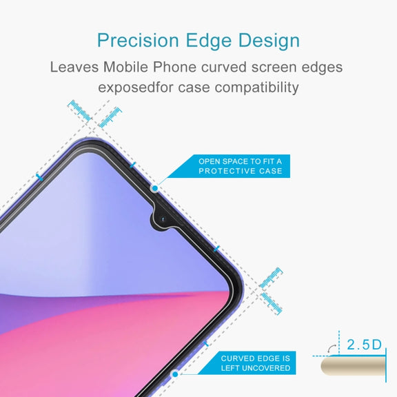 For Blackview Oscal C20 Pro 50 PCS 0.26mm 9H 2.5D Tempered Glass Film