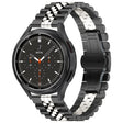 20mm Five-bead Stainless Steel Watch Band (Black Silver) - free shipping - PMC TechLife - Order now!
