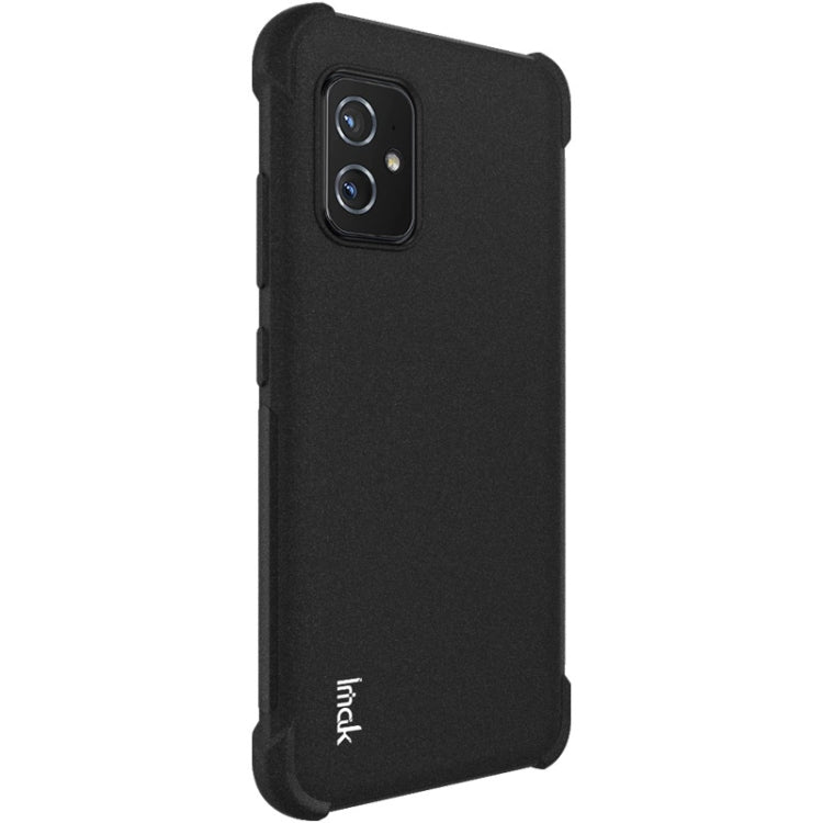 For Asus Zenfone 8 ZS590KS IMAK All-inclusive Shockproof Airbag TPU Case with Screen Protector(Matte Black) - ASUS Cases by imak | Online Shopping South Africa | PMC TechLife | Buy Now Pay Later Mobicred