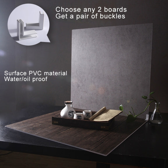 60 x 60cm Single Side Retro PVC Photography Backdrops Board(Light Wood Grain)