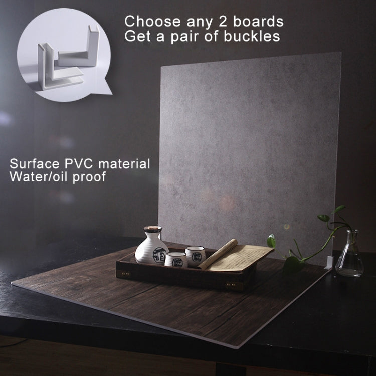 60 x 60cm Single Side Retro PVC Photography Backdrops Board(Light Wood Grain)