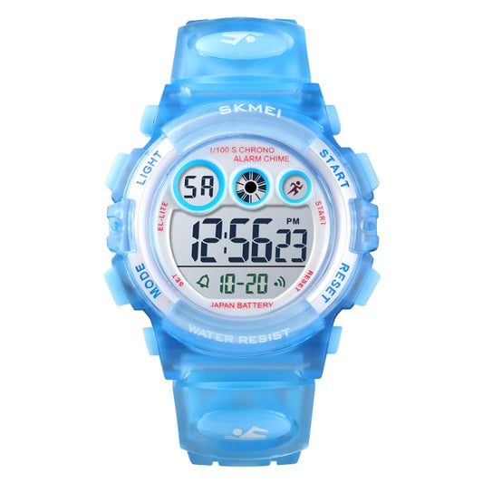 SKMEI 1451 LED Digital Stopwatch Chronograph Luminous Children Sports Electronic Watch(Transparent Pink Blue) - free shipping - PMC Jewellery - Order now!