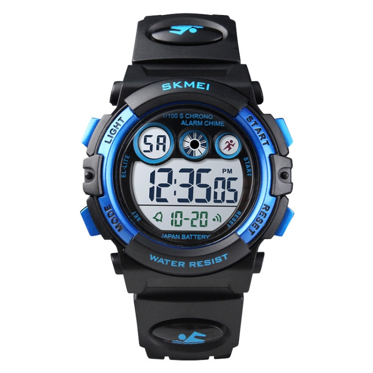 SKMEI 1451 LED Digital Stopwatch Chronograph Luminous Children Sports Electronic Watch(Black Shell Blue Circle) - free shipping - PMC Jewellery - Order now!