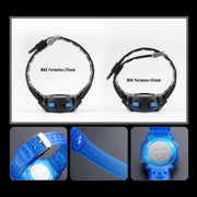 SKMEI 1451 LED Digital Stopwatch Chronograph Luminous Children Sports Electronic Watch(Transparent Sky Blue)