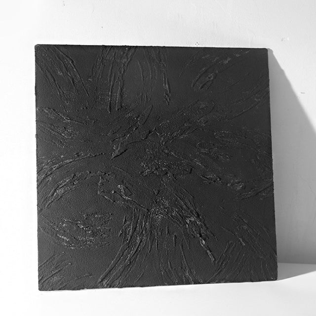 60 x 60cm Retro PVC Cement Texture Board Photography Backdrops Board(Black White)