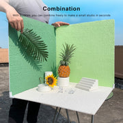 80 x 60cm PVC Backdrop Board Coarse Sand Texture Cement Photography Backdrop Board(Dark Grey)