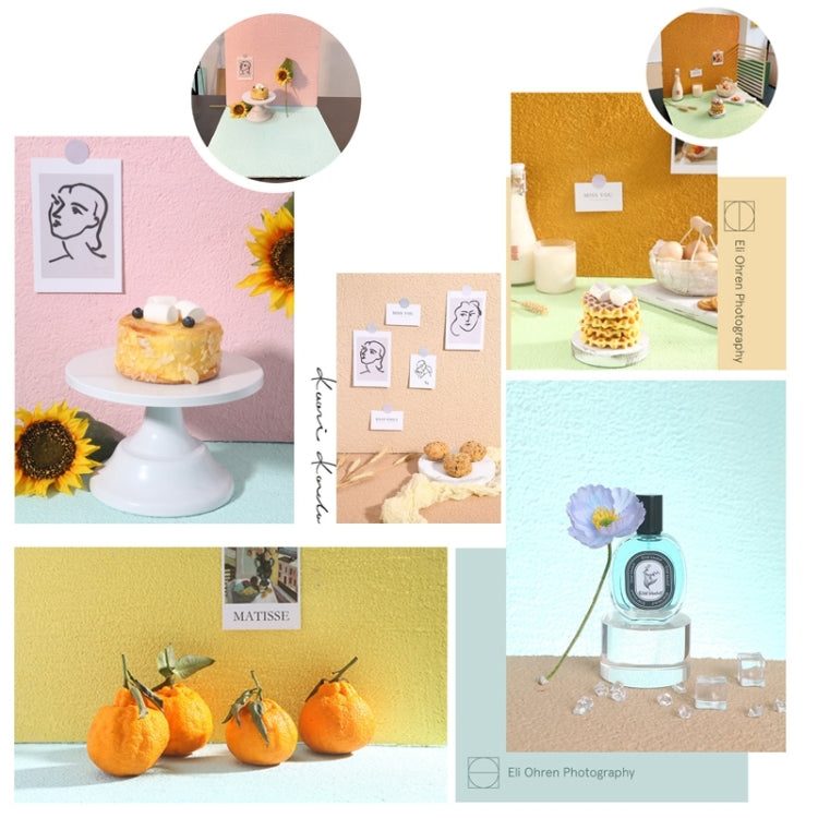 80 x 60cm PVC Backdrop Board Coarse Sand Texture Cement Photography Backdrop Board(Light Apricot) - Brick Wall by PMC TechLife | Online Shopping South Africa | PMC TechLife | Buy Now Pay Later Mobicred