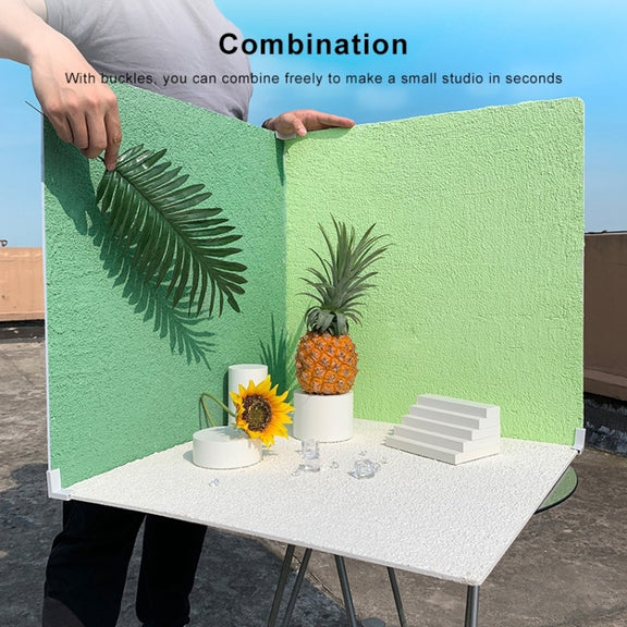 60 x 60cm PVC Backdrop Board Coarse Sand Texture Cement Photography Backdrop Board(Blue)