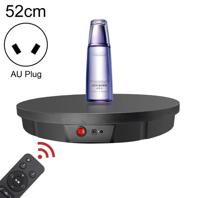 52cm Remote Control Electric Rotating Turntable Display Stand Video Shooting Props Turntable, Plug-in Power, Power Plug:AU Plug(Black)