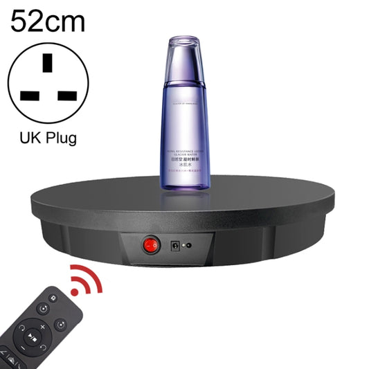 52cm Remote Control Electric Rotating Turntable Display Stand Video Shooting Props Turntable, Plug-in Power, Power Plug:UK Plug(Black) - free shipping - PMC Jewellery - Order now!