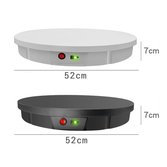 52cm Remote Control Electric Rotating Turntable Display Stand Video Shooting Props Turntable, Charging Power, Power Plug:US Plug(White)