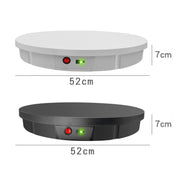52cm Remote Control Electric Rotating Turntable Display Stand Video Shooting Props Turntable, Charging Power, Power Plug:UK Plug(White)