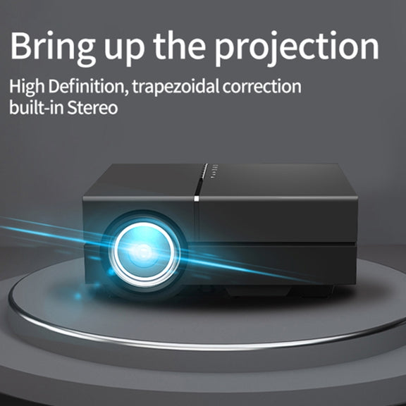 YG450 1280x720 1500 Lumens Portable Home Theater LED HD Projector, Plug Type:AU Plug(Black)