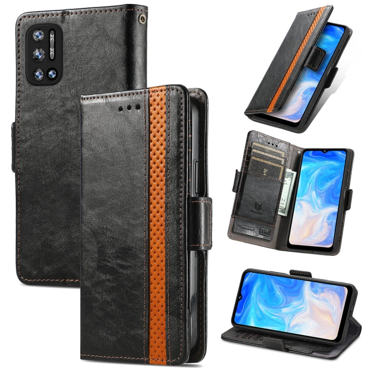 For Doogee N40 Pro CaseNeo Splicing Dual Magnetic Buckle Leather Case with Holder & Card Slots & Wallet(Black) - More Brand by PMC TechLife | Online Shopping South Africa | PMC TechLife | Buy Now Pay Later Mobicred