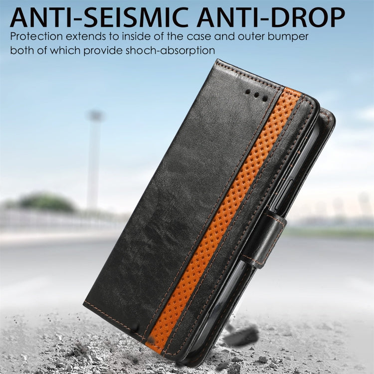 For Doogee N40 Pro CaseNeo Splicing Dual Magnetic Buckle Leather Case with Holder & Card Slots & Wallet(Black) - More Brand by PMC TechLife | Online Shopping South Africa | PMC TechLife | Buy Now Pay Later Mobicred