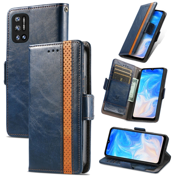 For Doogee N40 Pro CaseNeo Splicing Dual Magnetic Buckle Leather Case with Holder & Card Slots & Wallet(Blue) - More Brand by PMC TechLife | Online Shopping South Africa | PMC TechLife | Buy Now Pay Later Mobicred