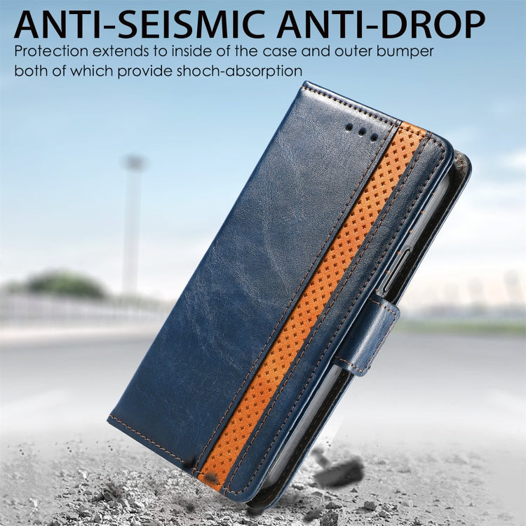 For Doogee N40 Pro CaseNeo Splicing Dual Magnetic Buckle Leather Case with Holder & Card Slots & Wallet(Blue) - More Brand by PMC TechLife | Online Shopping South Africa | PMC TechLife | Buy Now Pay Later Mobicred