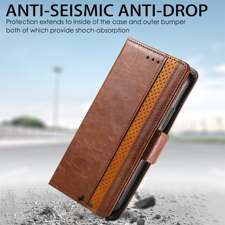 For Doogee N40 Pro CaseNeo Splicing Dual Magnetic Buckle Leather Case with Holder & Card Slots & Wallet(Brown) - More Brand by PMC TechLife | Online Shopping South Africa | PMC TechLife | Buy Now Pay Later Mobicred