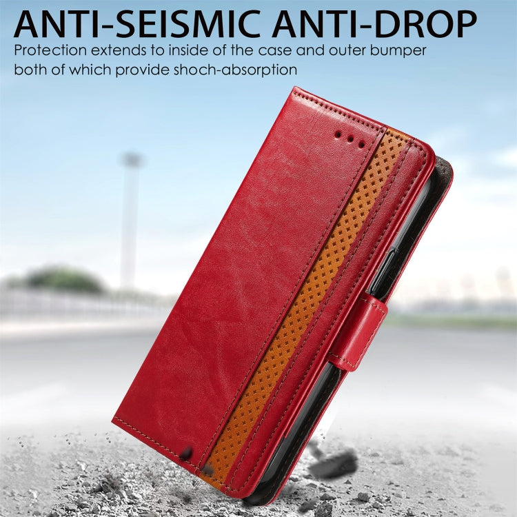 For Doogee N40 Pro CaseNeo Splicing Dual Magnetic Buckle Leather Case with Holder & Card Slots & Wallet(Red) - More Brand by PMC TechLife | Online Shopping South Africa | PMC TechLife | Buy Now Pay Later Mobicred
