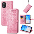 For Doogee N40 Pro Cat and Dog Embossed Horizontal Flip Phone Leather Case with Holder & Card Slot & Wallet & Lanyard(Pink) - More Brand by PMC TechLife | Online Shopping South Africa | PMC TechLife | Buy Now Pay Later Mobicred