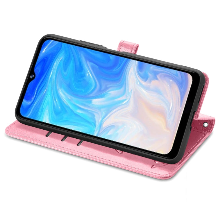 For Doogee N40 Pro Cat and Dog Embossed Horizontal Flip Phone Leather Case with Holder & Card Slot & Wallet & Lanyard(Pink) - More Brand by PMC TechLife | Online Shopping South Africa | PMC TechLife | Buy Now Pay Later Mobicred