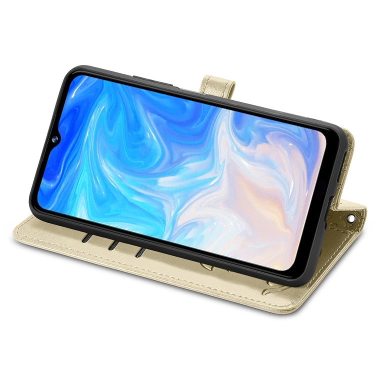 For Doogee N40 Pro Cat and Dog Embossed Horizontal Flip Phone Leather Case with Holder & Card Slot & Wallet & Lanyard(Gold) - More Brand by PMC TechLife | Online Shopping South Africa | PMC TechLife | Buy Now Pay Later Mobicred