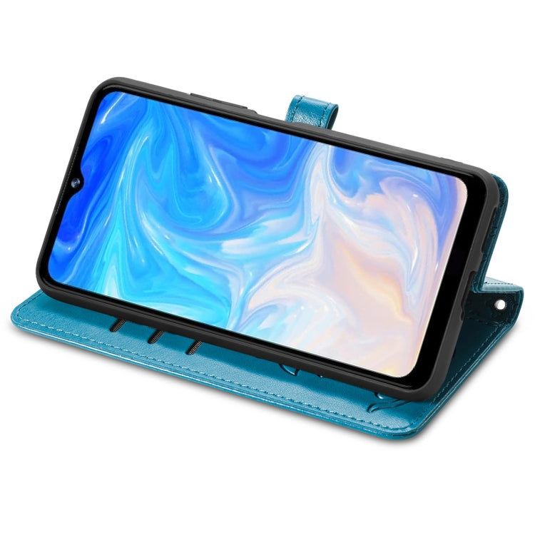 For Doogee N40 Pro Cat and Dog Embossed Horizontal Flip Phone Leather Case with Holder & Card Slot & Wallet & Lanyard(Blue) - free shipping - PMC TechLife - Order now!