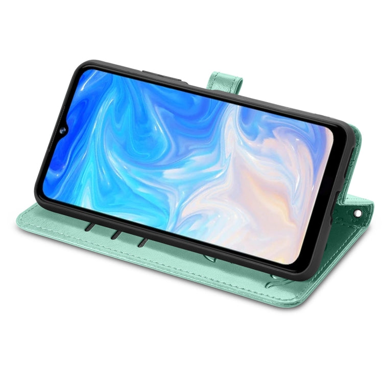 For Doogee N40 Pro Cat and Dog Embossed Horizontal Flip Phone Leather Case with Holder & Card Slot & Wallet & Lanyard(Green) - More Brand by PMC TechLife | Online Shopping South Africa | PMC TechLife | Buy Now Pay Later Mobicred