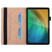 For OPPO Realme Pad Rhombus Skin Feel Horizontal Flip Tablet Leather Case with Card Slots & Holder(Rose Gold)
