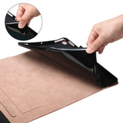 For OPPO Realme Pad Rhombus Skin Feel Horizontal Flip Tablet Leather Case with Card Slots & Holder(Rose Gold)